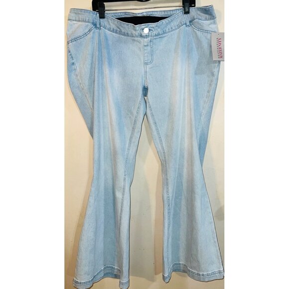Destination Maternity Denim - New Destination Maternity Light Wash Flare Jeans XL